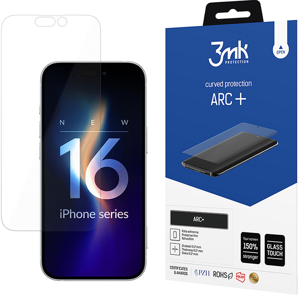 Folia na ekran 3mk ARC+ do iPhone 16